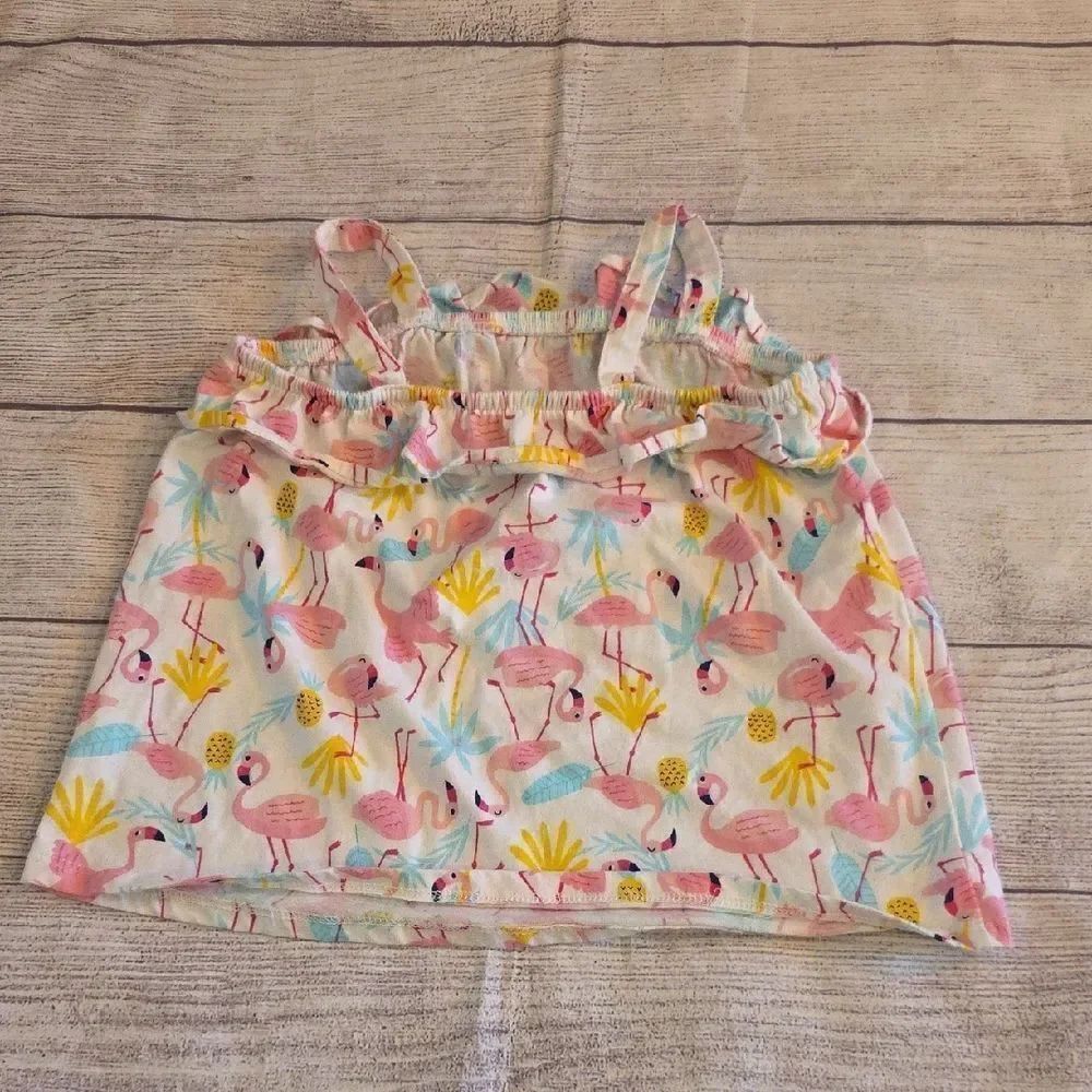 The Children's Place Pink and Yellow Ruffled Camisole - Picture 4 of 4